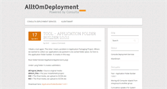 Desktop Screenshot of blogg.alltomdeployment.se